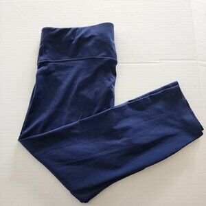 Nike Dri Fit size 1X women performance leggings blue cropped